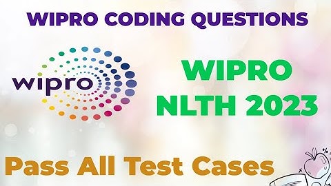 Wipro Most asked coding Question 🔥 |2023 batch Wipro Coding | Wipro Coding test Questions and answer