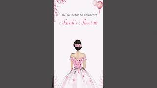 🌸 Cherry Blossoms Sweet 16 Invitation | Elegant Digital Invite 💌✨