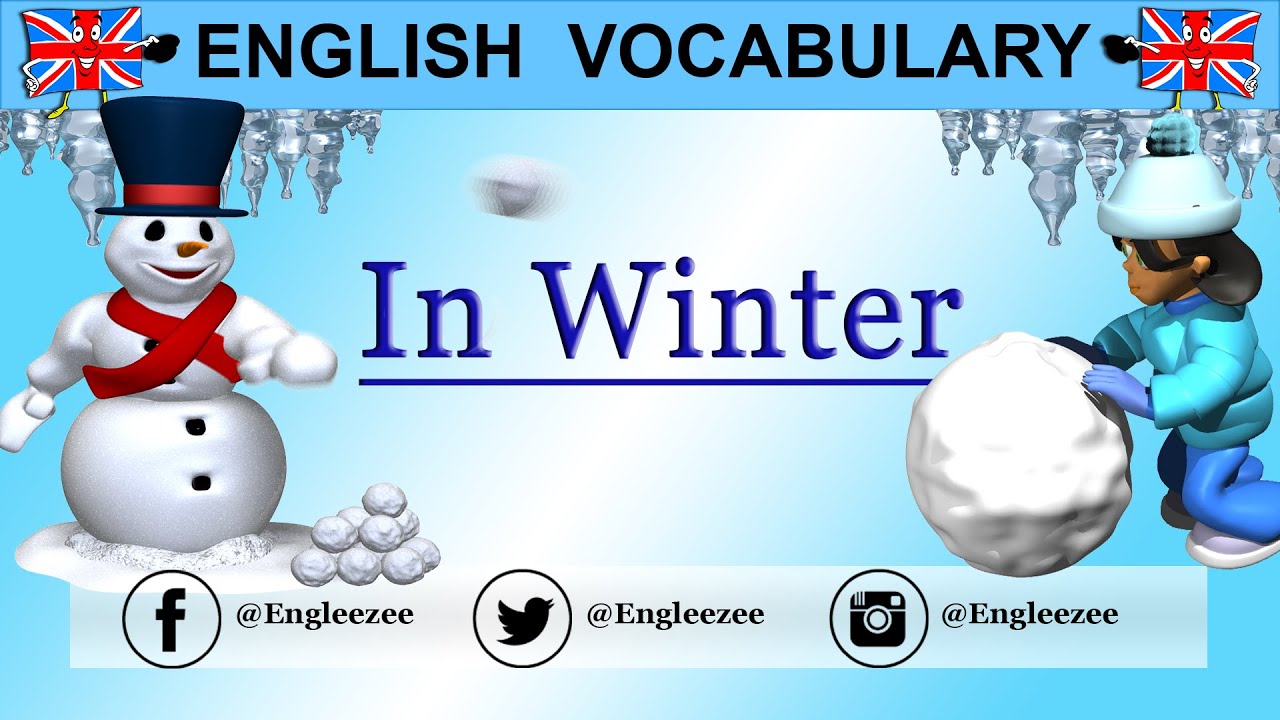 Learn English Winter Vocabulary Subtitles Available Youtube