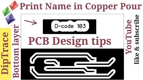 Print Name in Copper Pour bottom layer  PCB design rule