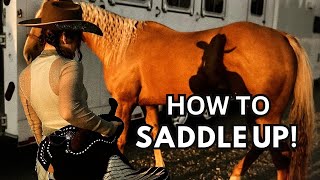 How To Saddle Up A Horse! Important Tips + Step By Step!