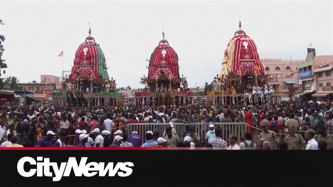 Three killed, 6 injured in stampede at iconic Indian chariot festival