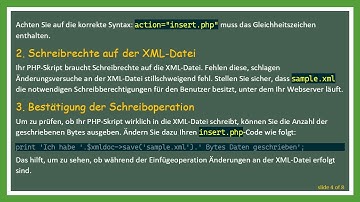 Daten effizient in XML-Dateien mit PHP DOM einfügen