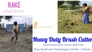 || Heavy Duty Brush Cutter with 8' Rotavator || Replacing Traditional Methods ||  9886747007 ||