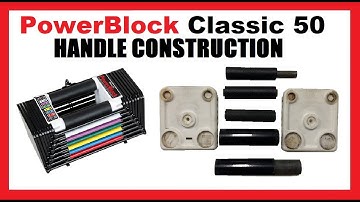 Construction of PowerBlock Classic 50 Adjustable Weight Dumbbell Handles, Disassemble & Reassemble