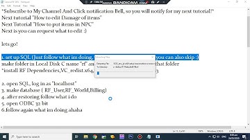 HOW TO MAKE RF ONLINE SERVER PART 1