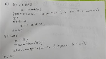 PROCEDURES IN PL/SQL WITH EXAMPLES  || PL/SQL TUTORIAL