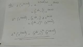 forward difference operator : problem 7