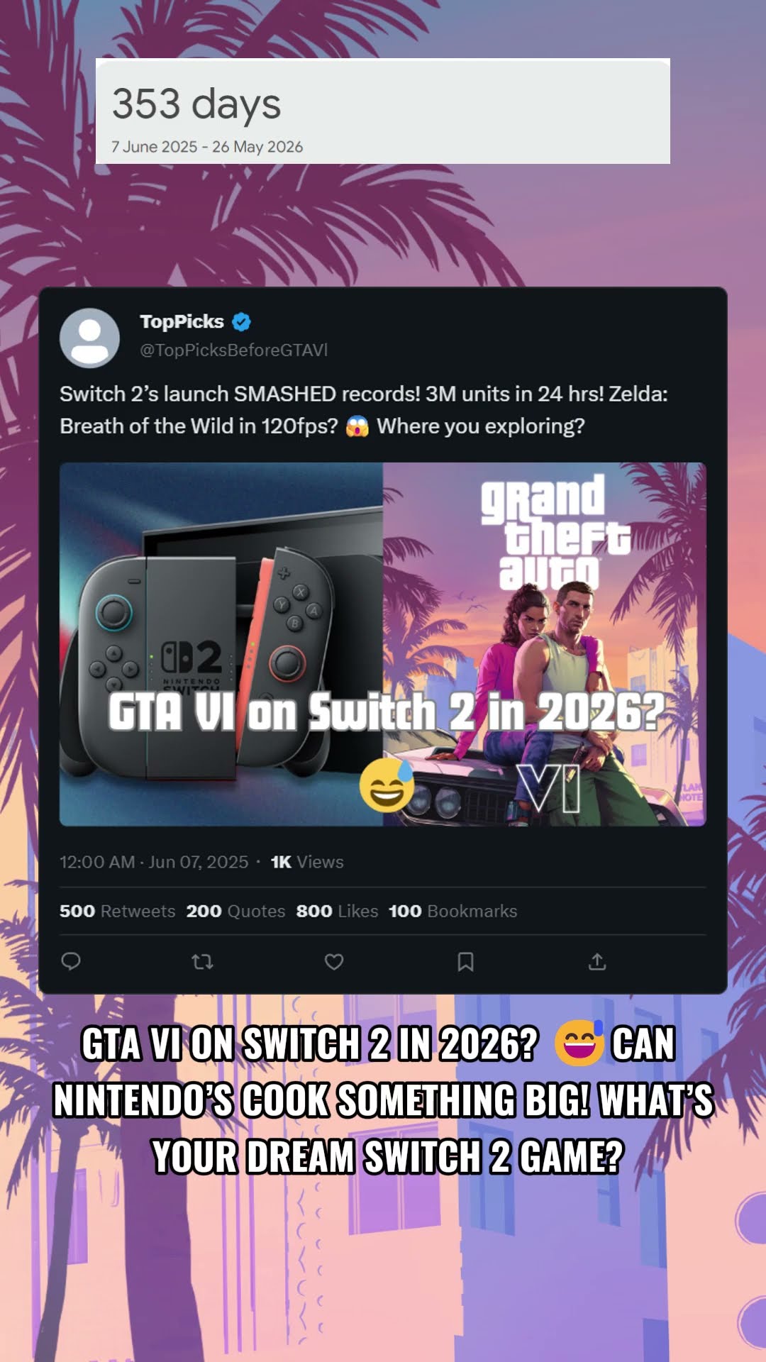 GTA VI On Switch 2 In 2026 Nintendo S Biggest Leap Yet YouTube Oar2 