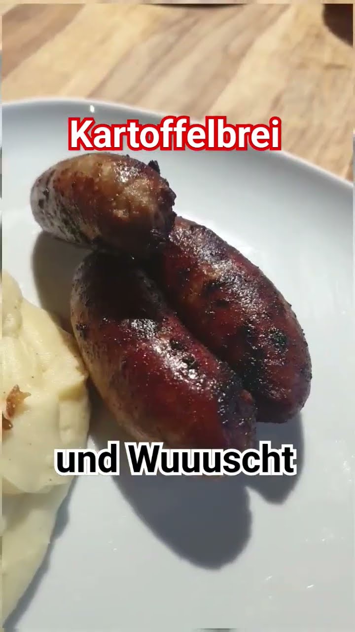 Kartoffelbrei mit Bratwurst und Röstzwiebel - YouTube
