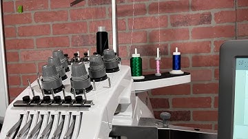 How to Thread the Brother 6-Needle Embroidery Machine - PR680W