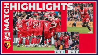 Video highlights for Middlesbrough 3-1 Watford