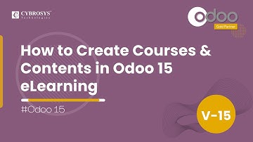 How to Create Courses & Contents in Odoo 15 eLearning | Odoo LMS | Odoo 15 Enterprise Edition