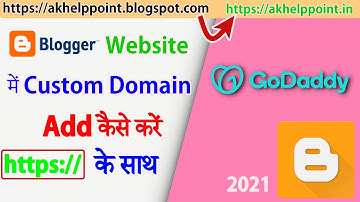 Blogger में Custom Domain कैसे Add करें | How to Add Custom Domain to Blogger GoDaddy 2021 Hindi