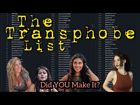 The Transphobe List! Did YOU Make It? Chrissie Mayr DID! Violet Brandani, Brittany Venti, Leonarda