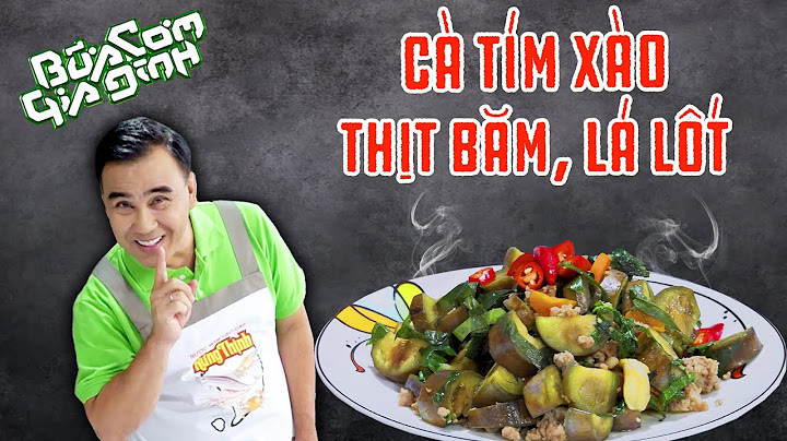 Cách nấu canh cà tím với lá lốt