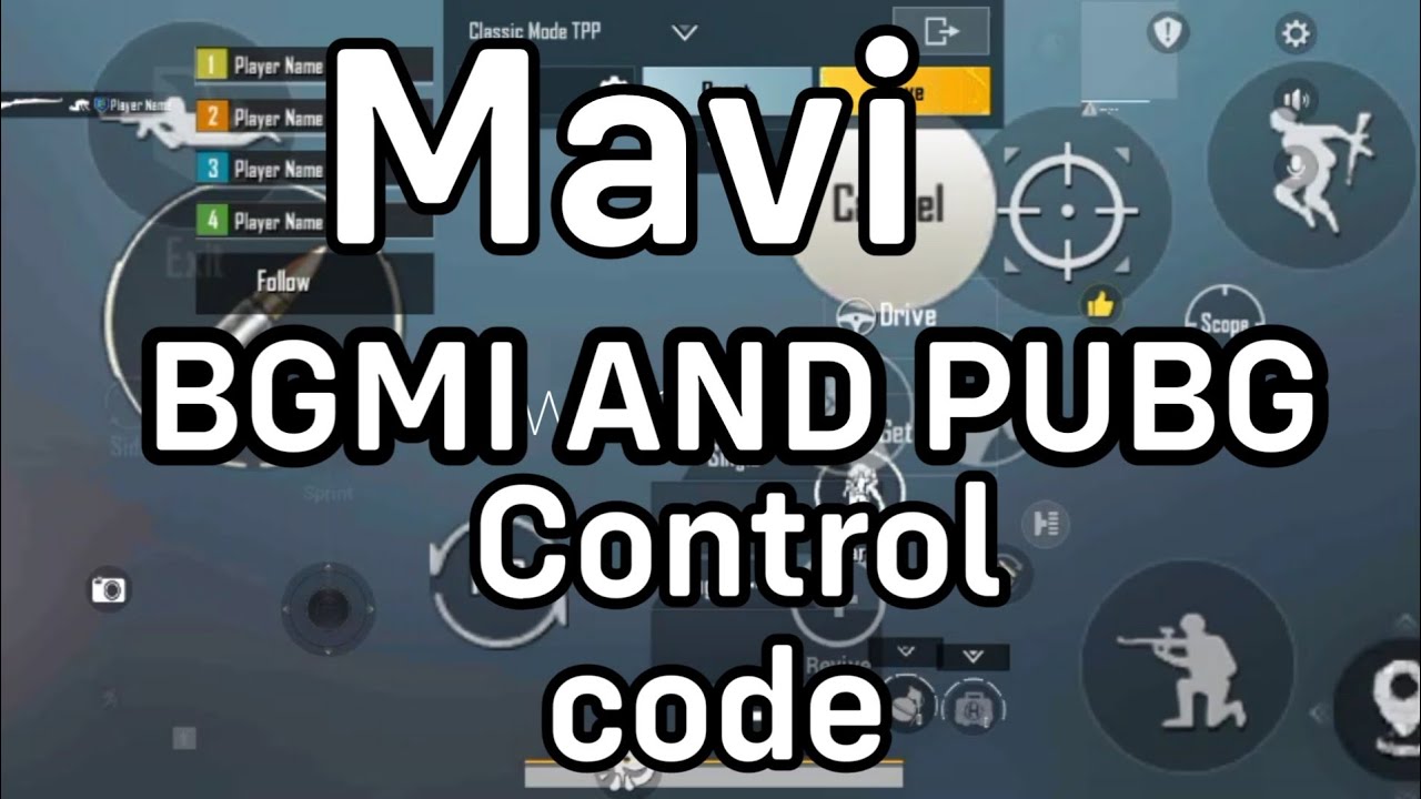 Mavi Control Code  | Mavi control code | Bgmi and PUBG control code | TuranSahab |