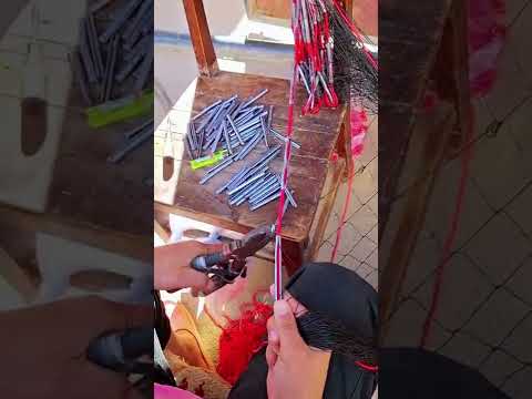 Fishing Net Rope Reinforcement Process Good Tools And Machinery Make Work Easy