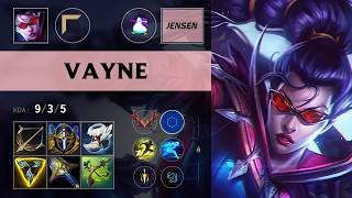 (CJJ Jensen) Vayne Top vs Sion - EUW Grandmaster Patch 26.14