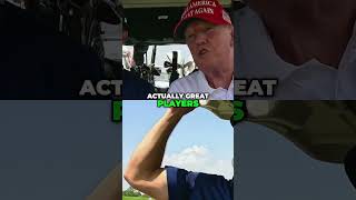 Donald Trump hits a hole in one
