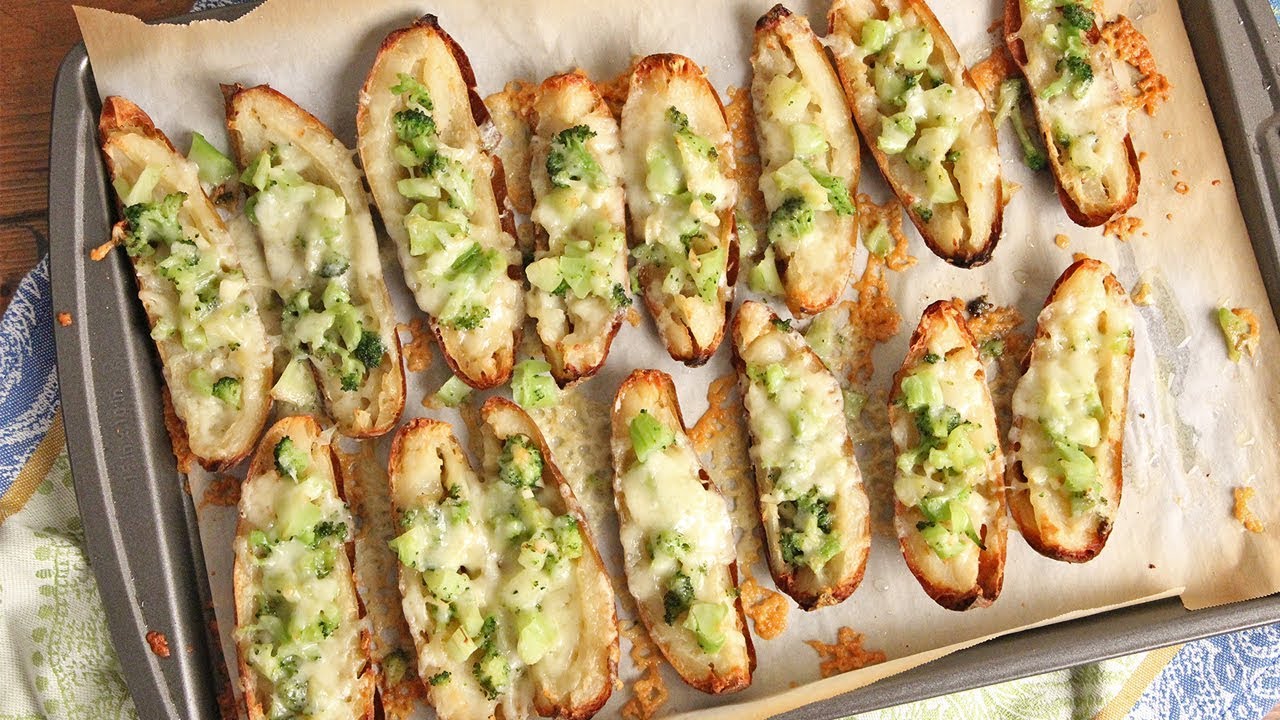 kitchendraw Cheesy Broccoli Potato Skins | Episode 1203