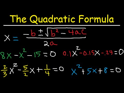 How To Use The Quadratic Formula To Solve Equations