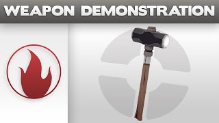 Weapon Demonstration: Homewrecker
A video demonstrating the Homewrecker.
https://wiki.tf/Homewrecker
Damage
Base damage: 49
Point blank:
Players: 49
Buildings: 130
Critical: 146
Mini-crit: 66
Function times
Attack interval: 0.8 s
This is part of an ongoing weapon demonstration project.
Help us out! Learn more at: https://wiki.tf/Team_Fortress_Wiki:Weapon_Demonstration Weapon Demonstration: Homewrecker