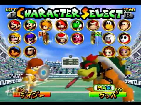 マリオテニス６４パート６５ ｍａｘ のクッパと対決 Youtube