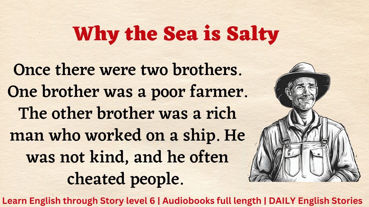 📚 Why the Sea is Salty 📖 Learn English through Story level 6 🎧