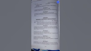 Previous Year Question Paper Of Banking Services Management || B.COM 5th Semester