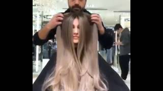 What he did to her hair ???