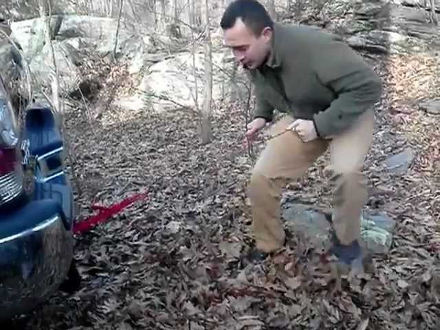 550 Paracord Friction Saw Demo (vs. 1" and 2" tubular webbing)