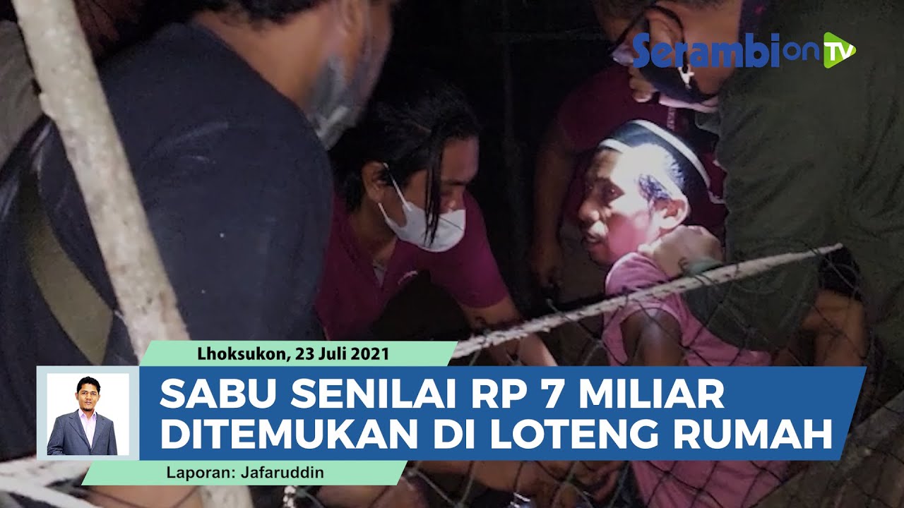 Detik-detik Polisi Aceh Utara Tangkap Jaringan Sabu Internasional, 7 Kg Disita dari Loteng Rumah