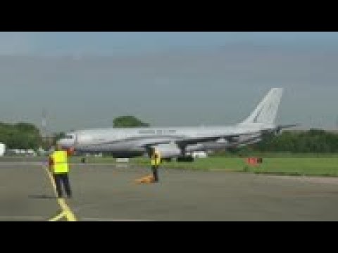 Macron oversees opening of annual Paris Air Show