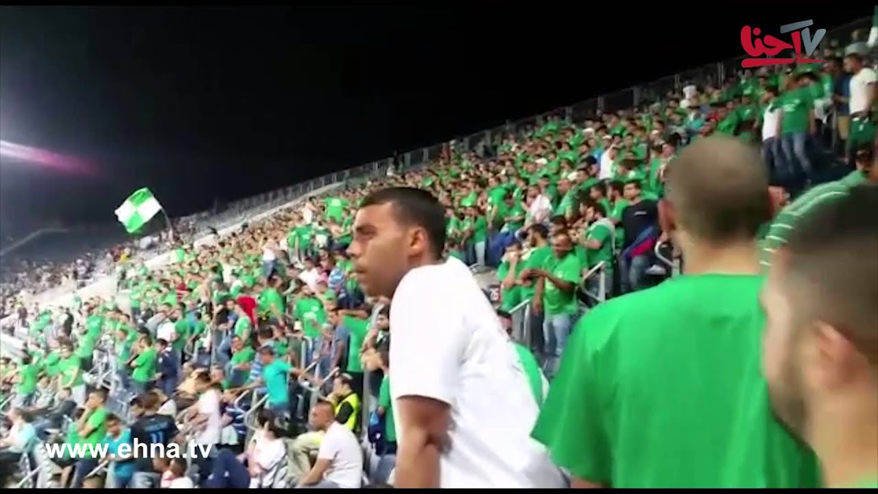 صافرة الحكم تعلن عن ابتداء المباراة بين اخاء الناصرة ومكابي تل ابيب في النصف النهائي