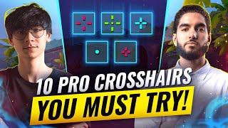 Want INSANE AIM Try These 10 PRO Crosshairs - Valorant