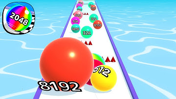Ball Run 2048 - All Levels Gameplay Android, iOS ( Levels 4170 )