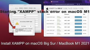 Install XAMPP on MacBook M1 / macOS Big Sur