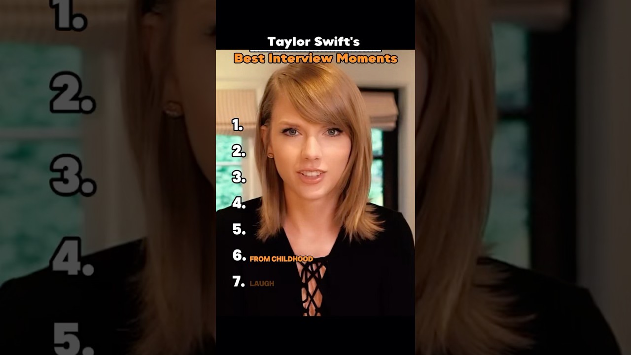 Taylor Swift's Best Interview Moments.#TaylorSwift #Interview #celebrity #funny #viral