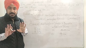 EXERCISE 8.2(Q 1 TO 4) PSEB 5TH MATHS CHAPTER 8 PERIMETER AND AREA PUNJAB SCHOOL EDUCATION BOARD