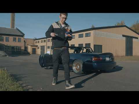 Elliot Gröndahl | KTM 450 EXC STUNT SUPERMOTO in BOOSTED MAZDA MIATA MX5 NA storage compartment [4K]