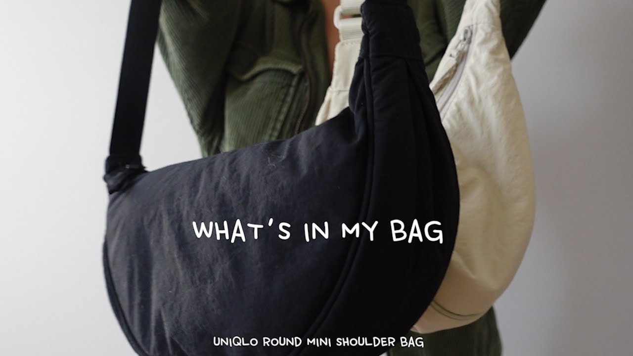 What's in my Bag  Uniqlo Round Mini Shoulder Bag aka Dumpling Bag 