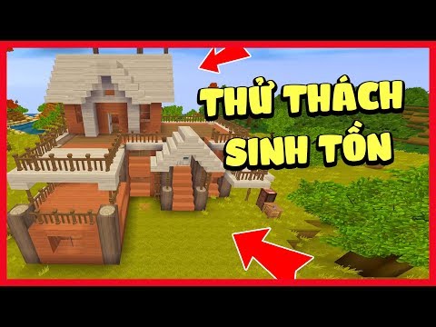 Video Mini World Sinh tồn #51 : Thử thách xây nhà bằng gỗ... - youtube