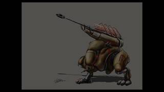Warframe Fan-Concept Speedpaint: Grineer Artillery Walker