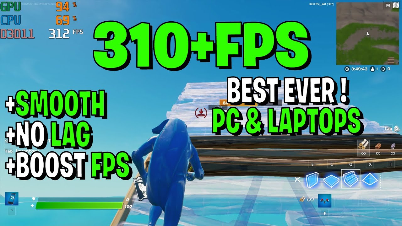 The BEST Stretched Resolution In Fortnite Chapter 3!   Huge FPS Boost!