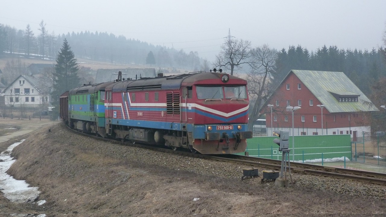 Vlaky na Jesenicku v roce 2011