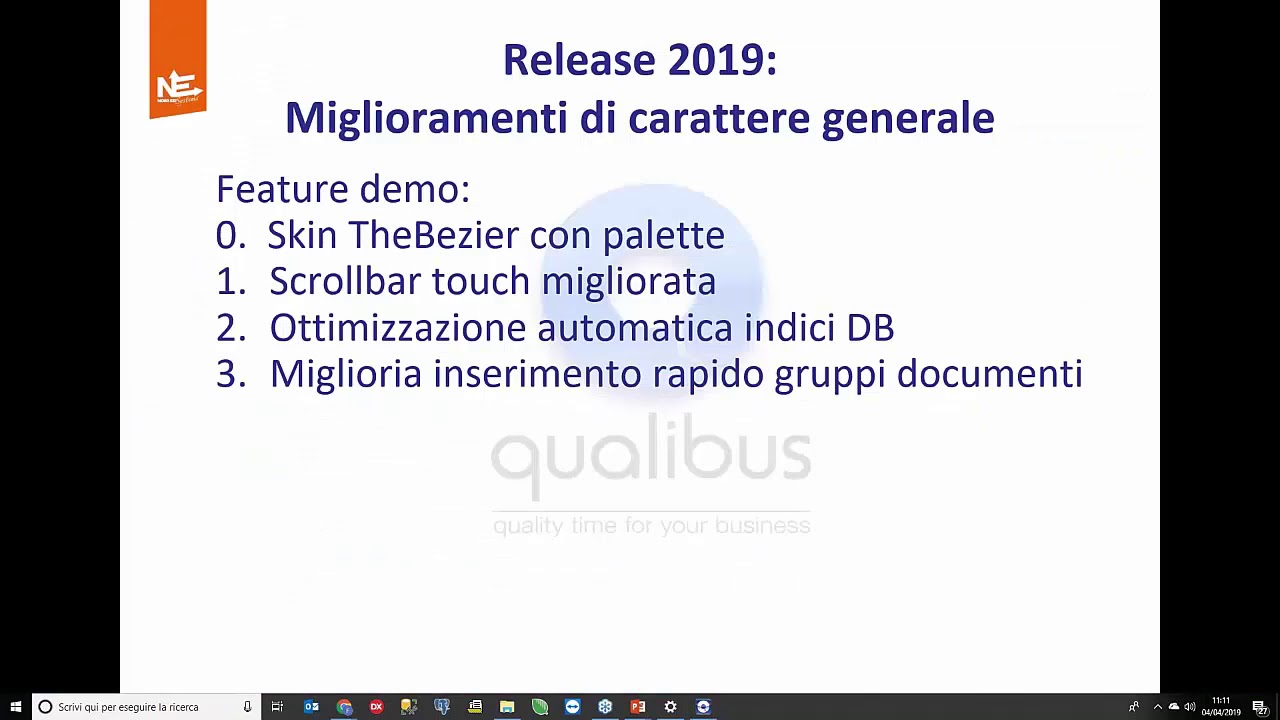 QUALIBUS PRESENTAZIONI WEBINAR REPLAY #14 - Qualibus 2019