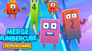 MERGE CUBE RUN! 🔢💥 | 3D Merge Number Cube Game