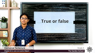 Grade 4 General Science Chapter 9 Class 5 Air, water and weather Exercise