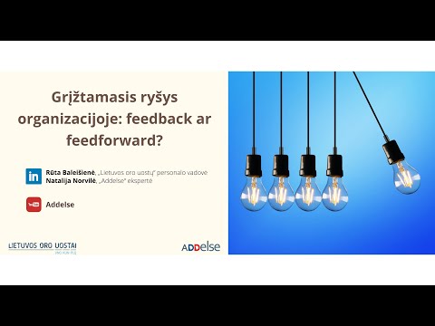 Grįžtamasis ryšys organizacijoje: feedback ar feedforward?